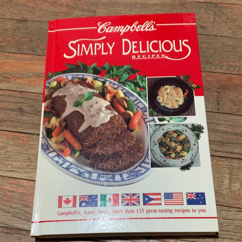 Campbell's Simply Delicious Recipes Cookbook - Red Cover